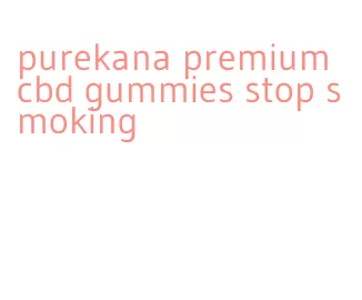 purekana premium cbd gummies stop smoking