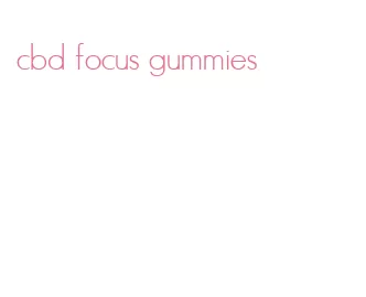 cbd focus gummies