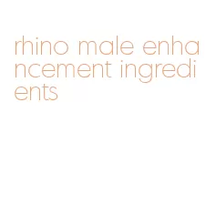 rhino male enhancement ingredients