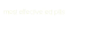 most effective ed pills