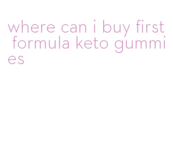 where can i buy first formula keto gummies