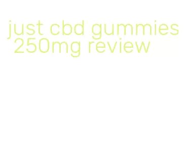 just cbd gummies 250mg review