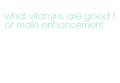 what vitamins are good for male enhancement