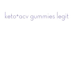 keto+acv gummies legit