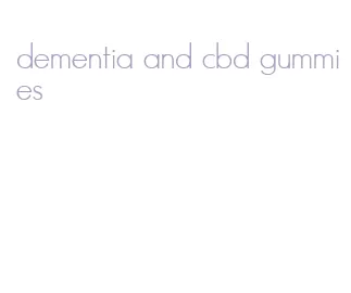 dementia and cbd gummies
