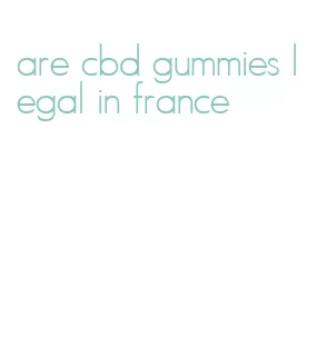 are cbd gummies legal in france