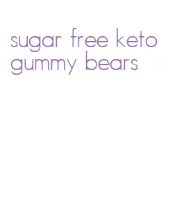 sugar free keto gummy bears