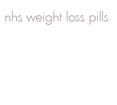 nhs weight loss pills