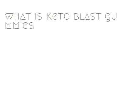 what is keto blast gummies