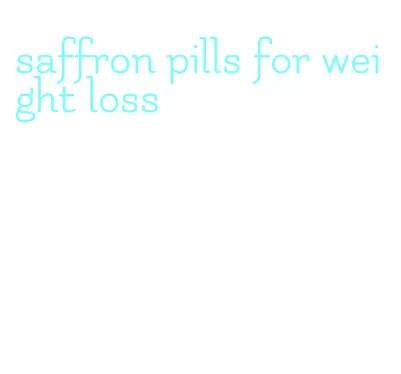 saffron pills for weight loss