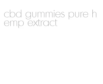 cbd gummies pure hemp extract