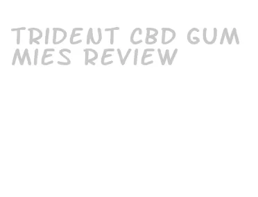 trident cbd gummies review