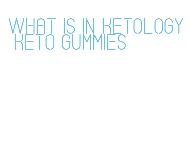 what is in ketology keto gummies