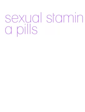 sexual stamina pills