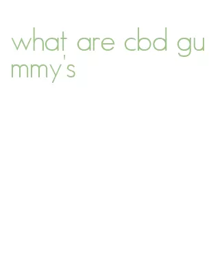 what are cbd gummy's
