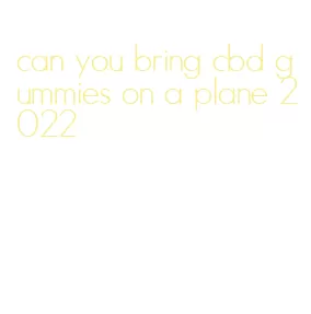 can you bring cbd gummies on a plane 2022
