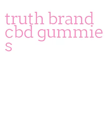 truth brand cbd gummies