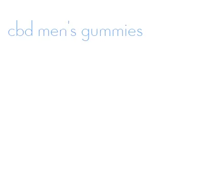 cbd men's gummies
