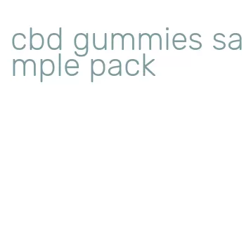 cbd gummies sample pack