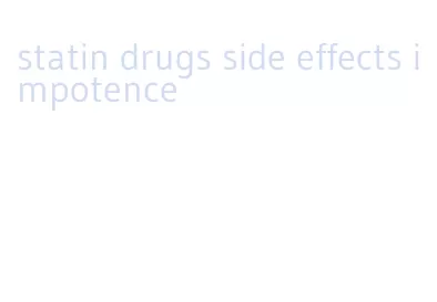 statin drugs side effects impotence