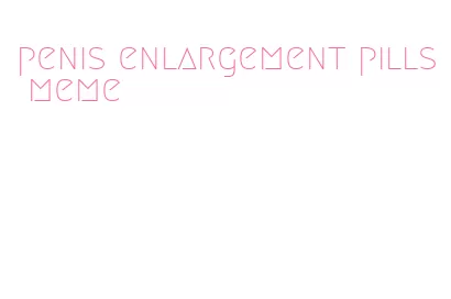 penis enlargement pills meme