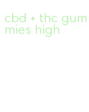 cbd + thc gummies high