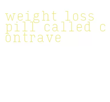 weight loss pill called contrave