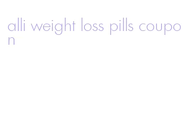 alli weight loss pills coupon