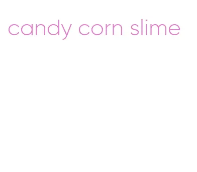 candy corn slime