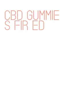cbd gummies fir ed