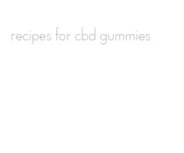 recipes for cbd gummies