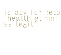 is acv for keto health gummies legit