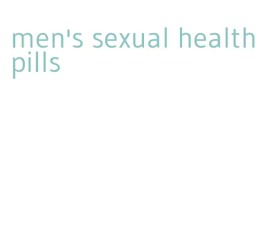men's sexual health pills
