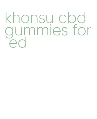 khonsu cbd gummies for ed
