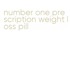 number one prescription weight loss pill