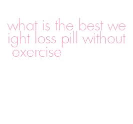what is the best weight loss pill without exercise