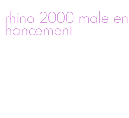 rhino 2000 male enhancement