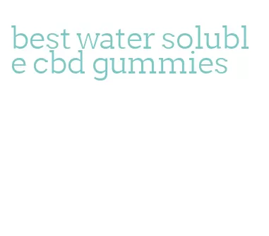 best water soluble cbd gummies