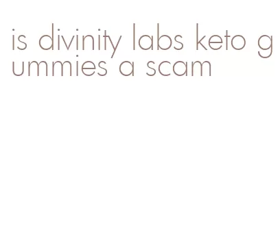 is divinity labs keto gummies a scam