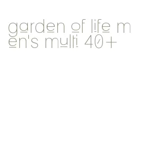 garden of life men's multi 40+