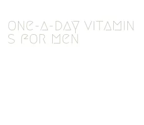 one-a-day vitamins for men