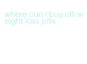 where can i buy alli weight loss pills