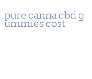 pure canna cbd gummies cost
