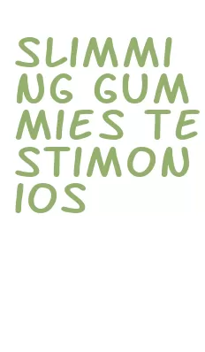 slimming gummies testimonios