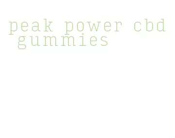peak power cbd gummies