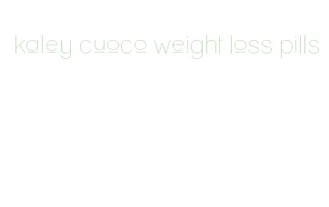 kaley cuoco weight loss pills