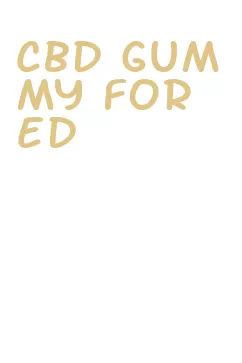 cbd gummy for ed