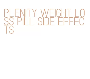 plenity weight loss pill side effects