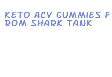 keto acv gummies from shark tank