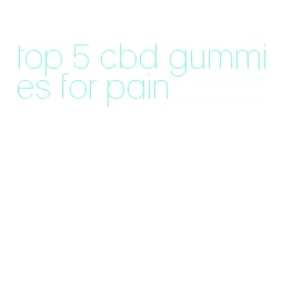 top 5 cbd gummies for pain